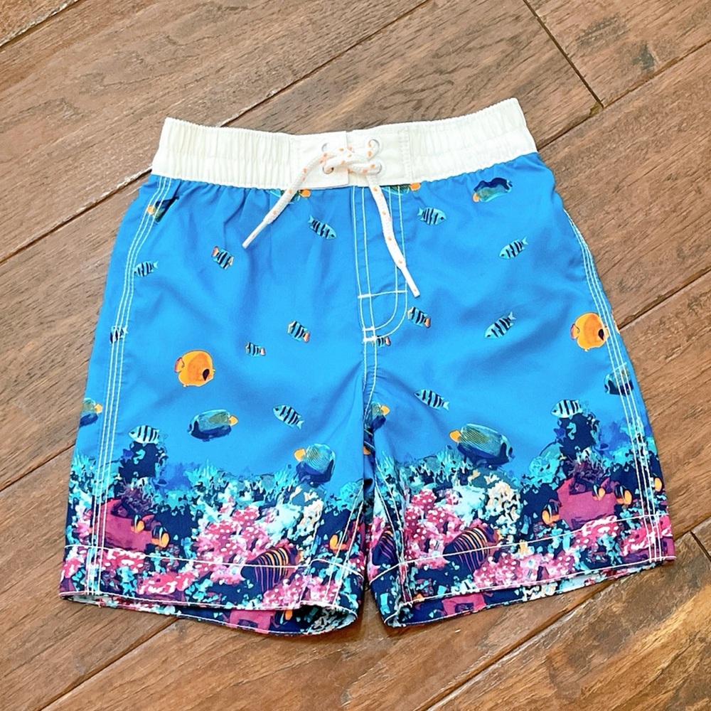 Baby Gap Boys 4t Tropical Ocean Swim Trunks